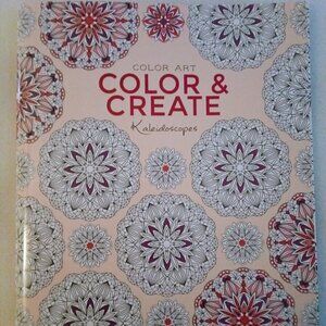 Leisure Arts . Color Art COLOR & CREATE Kaleidoscopes Coloring Book New